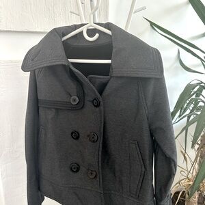Charcoal gray, Lululemon sailor style short spring coat